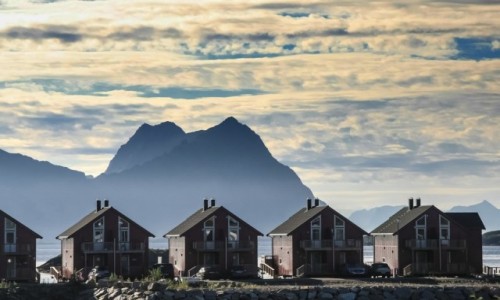 Zdjcie NORWEGIA / pn. Norwegia / Lofoty / Pod linijk...