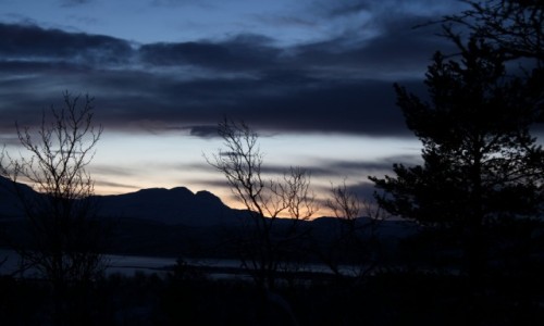 Zdjęcie NORWEGIA / Troms / góra / Norwegia zimą