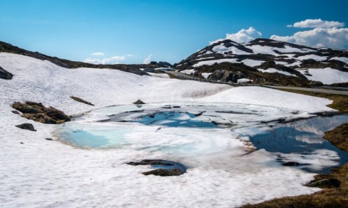 Zdjecie NORWEGIA / Suldalsosen / Suldansosen / Norweski pocztek lata