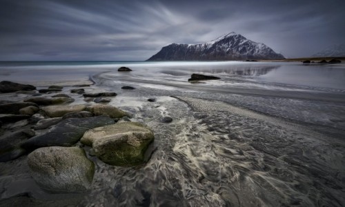 Zdjecie NORWEGIA / Lofoty / Plaza Skagsanden / Skagsanden