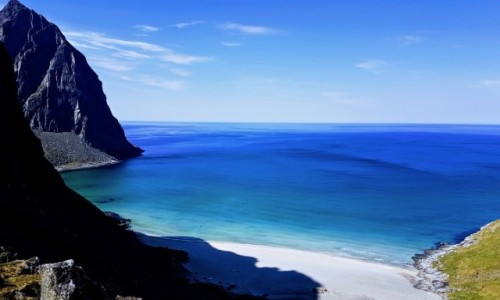 Zdjęcie NORWEGIA / Moskenesøy / Kvalvika / Lofoten