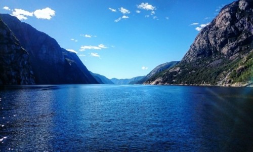Zdjecie NORWEGIA / Ryfylke / Lysebotn  / Chwila relaksu nad fiordami 