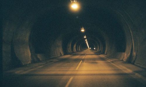 Zdjęcie NORWEGIA / Morza Barentsa / Tunel na Nordkapp / W tunelu na Nordkapp