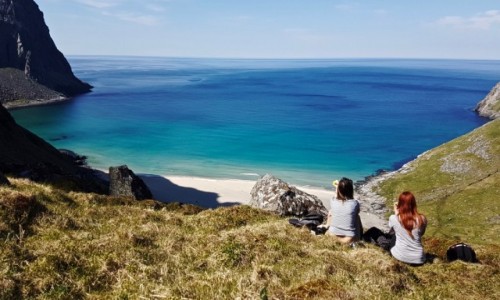 Zdjęcie NORWEGIA / Nordland / Kvalvika / Lofoty