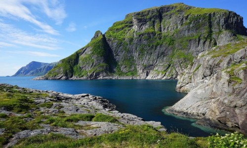 Zdjecie NORWEGIA / Lofoty / Å / Nad fiordem