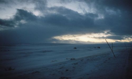 Zdjęcie NORWEGIA / VARANGER HALVOYA / Jadąc na Berlevag / ZIMOWE PUSTKOWIE