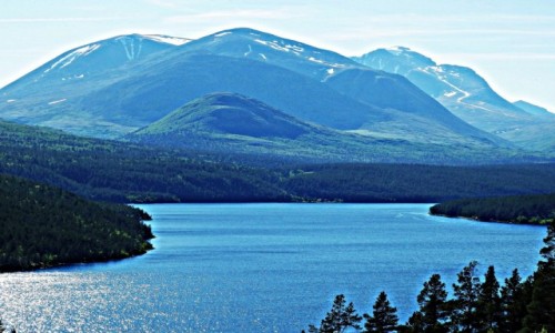 Zdjcie NORWEGIA / Rondane / Jezioro Atnsjoen / Droga 27 z widokiem na gry Rondane