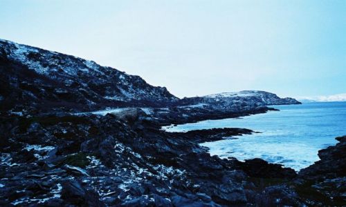 Zdjęcie NORWEGIA / FINNMARK / LAKSEFJORD / LAKSEFJORD