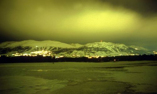 Zdjęcie NORWEGIA / ŚRODKOWA NORWEGIA / OPPDAL / OPPDAL NOCĄ