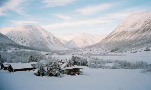 Zdjęcie NORWEGIA / SRODKOWY-ZACHÓD NORWEGI / rejon: JOSTEDALSBRE / ZIMOWY WIDOCZEK