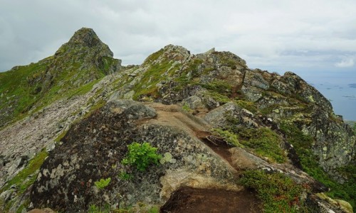 Zdjecie NORWEGIA /  Lofoty  / Svolvær / Gra Tjeldbergtind 