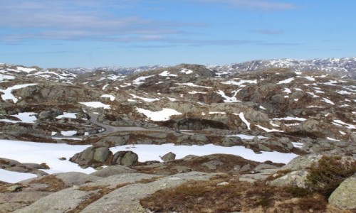 Zdjecie NORWEGIA / - / Po trasie Stravanger - Kjerag / Krajobraz ksiycowy