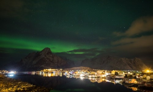 Zdjecie NORWEGIA / Lofoty zachodnie / Lofoty zachodnie / wiata pnocy