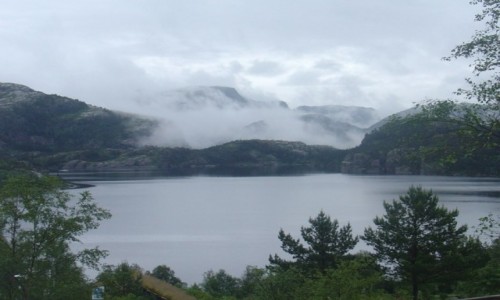 Zdjcie NORWEGIA / Preikestolen / obok hotelu / Norwegia okolica Preikestolen