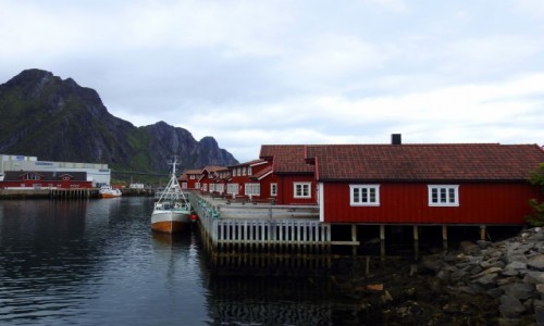 Zdjcie NORWEGIA / Lofoty /  Svolvær / Domki