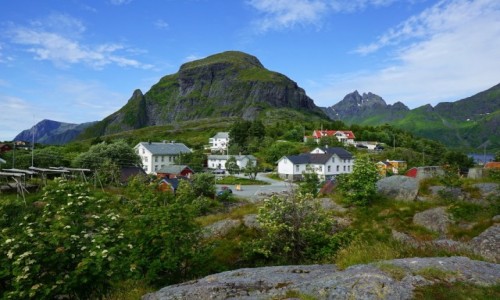 Zdjecie NORWEGIA / Lofoty / Å, Wyspa Moskenesoya  / Gra Tindstind