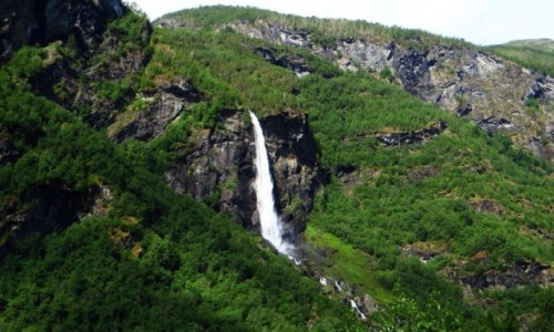 Zdjcie NORWEGIA / Norwegia poudniowo - zachodnia / trasa kolejki flamsbana Myrdal - Flam / norweskie krajobrazy