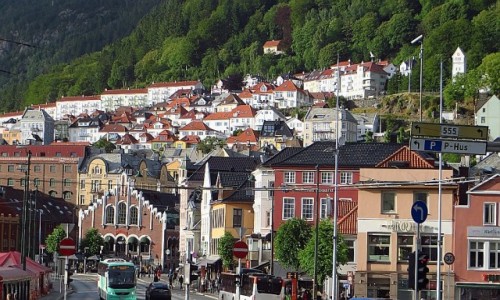 Zdjcie NORWEGIA / Norwegia poudniowo - zachodnia / Bergen / panorama Bergen