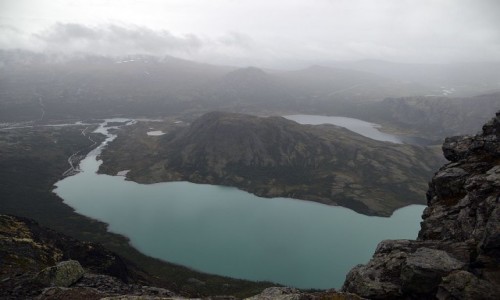 Zdjcie NORWEGIA / Oppland / Bessegen / jezioro Gjende