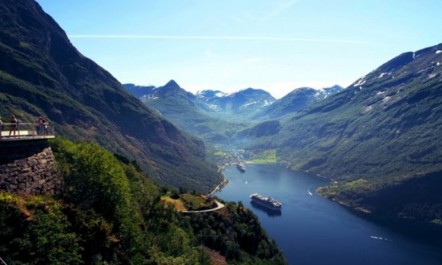 Zdjcie NORWEGIA / Geirangerfjord / Geiranger / Geitanger5