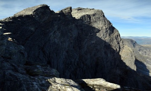 Zdjcie NORWEGIA / More og Romsdal / Trollveggen / Trollveggen z gry