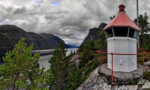 Zdjcie NORWEGIA / Vestland / Stanghelle / Fiord w okolicy Stanghelle