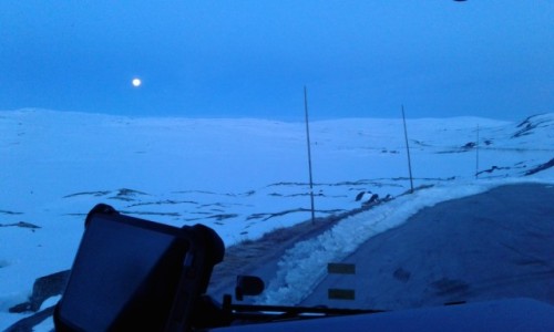 Zdjecie NORWEGIA / Buskerud Fylke / paskowy 1257m / -20º o wschodzie 27 kwietnia