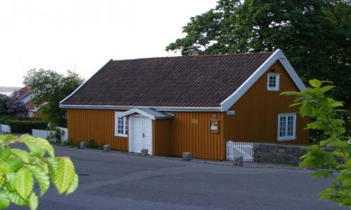 Zdjcie NORWEGIA / Horten / Asgarstrand / dom Edvarda Muncha