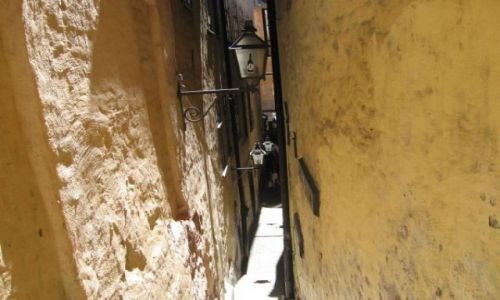 Zdjecie NORWEGIA / brak / oslo / the narrowest street in oslo