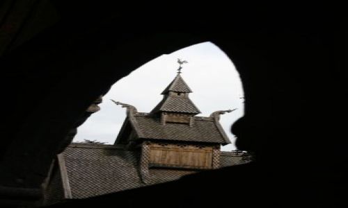 Zdjecie NORWEGIA / brak / Miejscowo VIK Drewniany koci :STAVKIRKE: z XII w. / Kocik 2