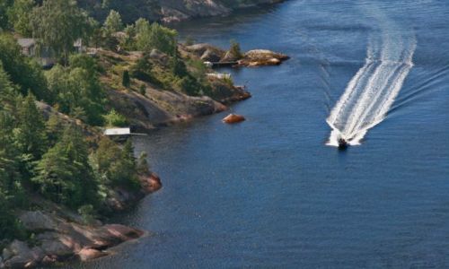 Zdjęcie NORWEGIA / brak / SVINESUND  Granica Szwecja Norwegia / Fiord 1