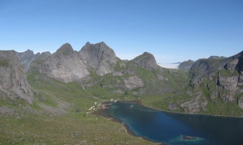Zdjecie NORWEGIA / Lofoty / Moskenes / Fiord