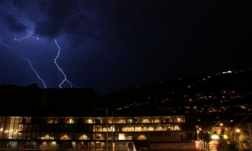Zdjecie NORWEGIA / Hordaland / Bergen / Sierpniowa burza