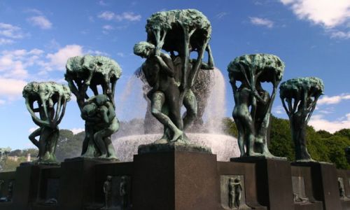 Zdjęcie NORWEGIA / brak / OSLO Park Frogner / * * *