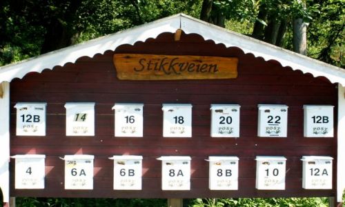 Zdjcie NORWEGIA / Skandynawia / Lillestrom / Skrzynki