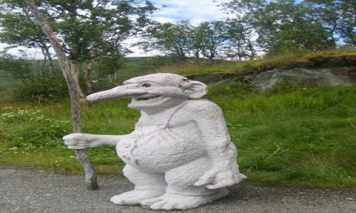 Zdjęcie NORWEGIA / okolice Eidfjord / Voringfoss / Trolllllll