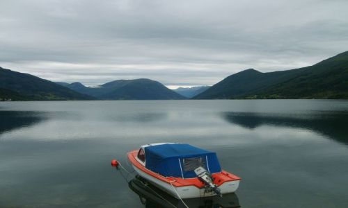 Zdjęcie NORWEGIA / region Sogn og Fjordane / brak / W drodze na lodowiec