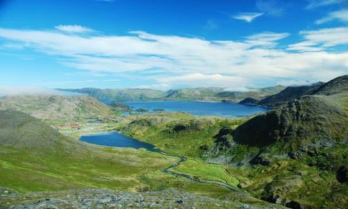 Zdjecie NORWEGIA / Finnmark / okolice Nordkapp / DALEKA ,PIKNA PӣNOC EUROPY