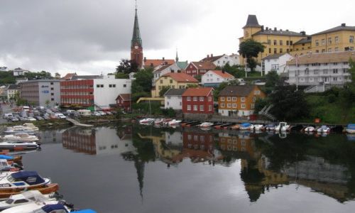 Zdjęcie NORWEGIA / Południowe wybrzeże / Arendal / Miasteczkowa uroda..