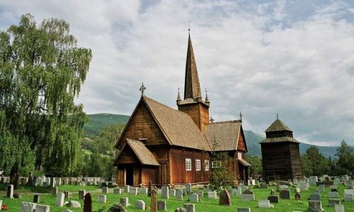 Zdjecie NORWEGIA / brak / Vaga / Stavkirke w Vaga