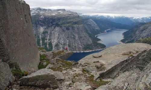 Zdjęcie NORWEGIA / brak / Norwegia / Trolltunga - język Trolla