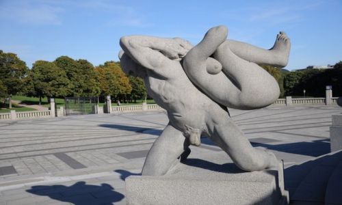 Zdjecie NORWEGIA / Oslo / Park Rzezb  / Cos dla oka i duszy
