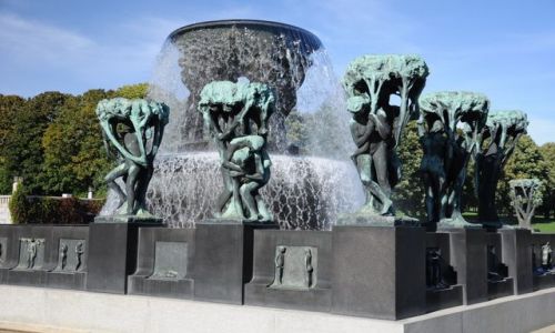 Zdjecie NORWEGIA / Oslo / Park Rzezb  / Park rzezb - dla ktorego hitler nie zburzyl Oslo