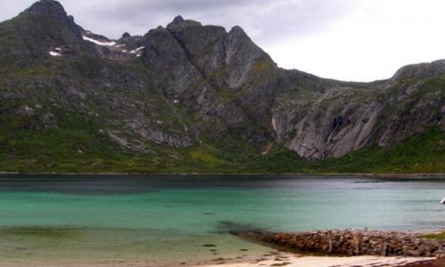 Zdjęcie NORWEGIA / Norland / Lofoty / Digemulen-ulubione miejsce cesarza Wilhelma II na Lofotach