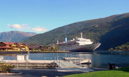 Zdjęcie NORWEGIA / Sognefiord / Flam / Port we Flam