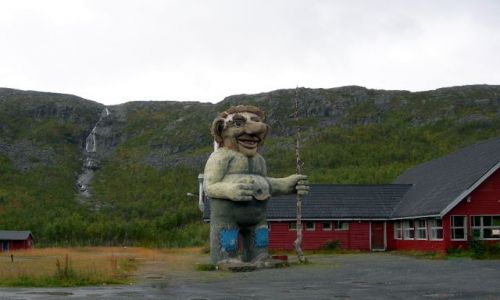 Zdjecie NORWEGIA / Norland / granica norwesko-szwedzka / troll