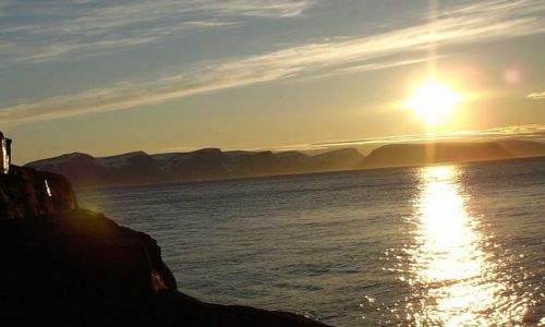 Zdjecie NORWEGIA / Finnmark / okolice Hammerfestu / noc