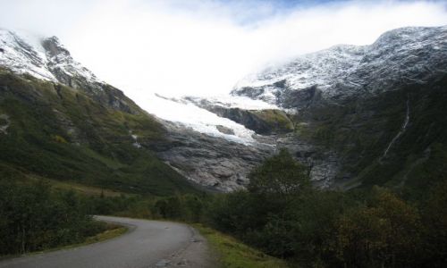 Zdjęcie NORWEGIA / przed frudalstunnelen / loowiec / lodowiec