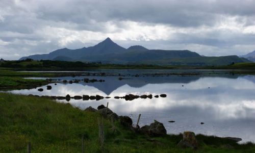 Zdjecie NORWEGIA / Nordland / Lofoty / odbicia
