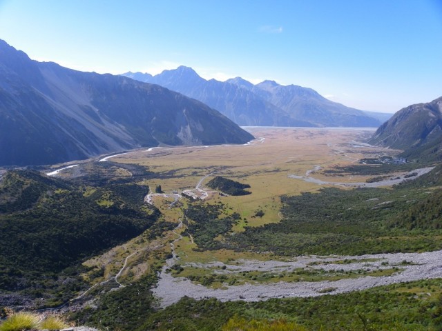 Zdj�cia: Mount Cook / Aoraki National Park, Alpy Po�udniowe, Bajeczna dolina, NOWA ZELANDIA